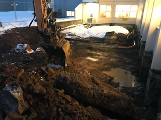 Stækkun eldhúss í Laugarási